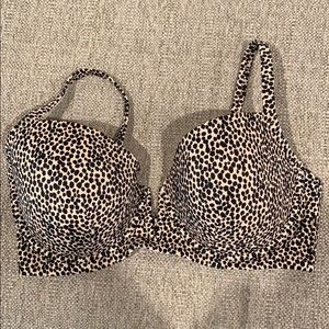Leopard swimsuit bra top